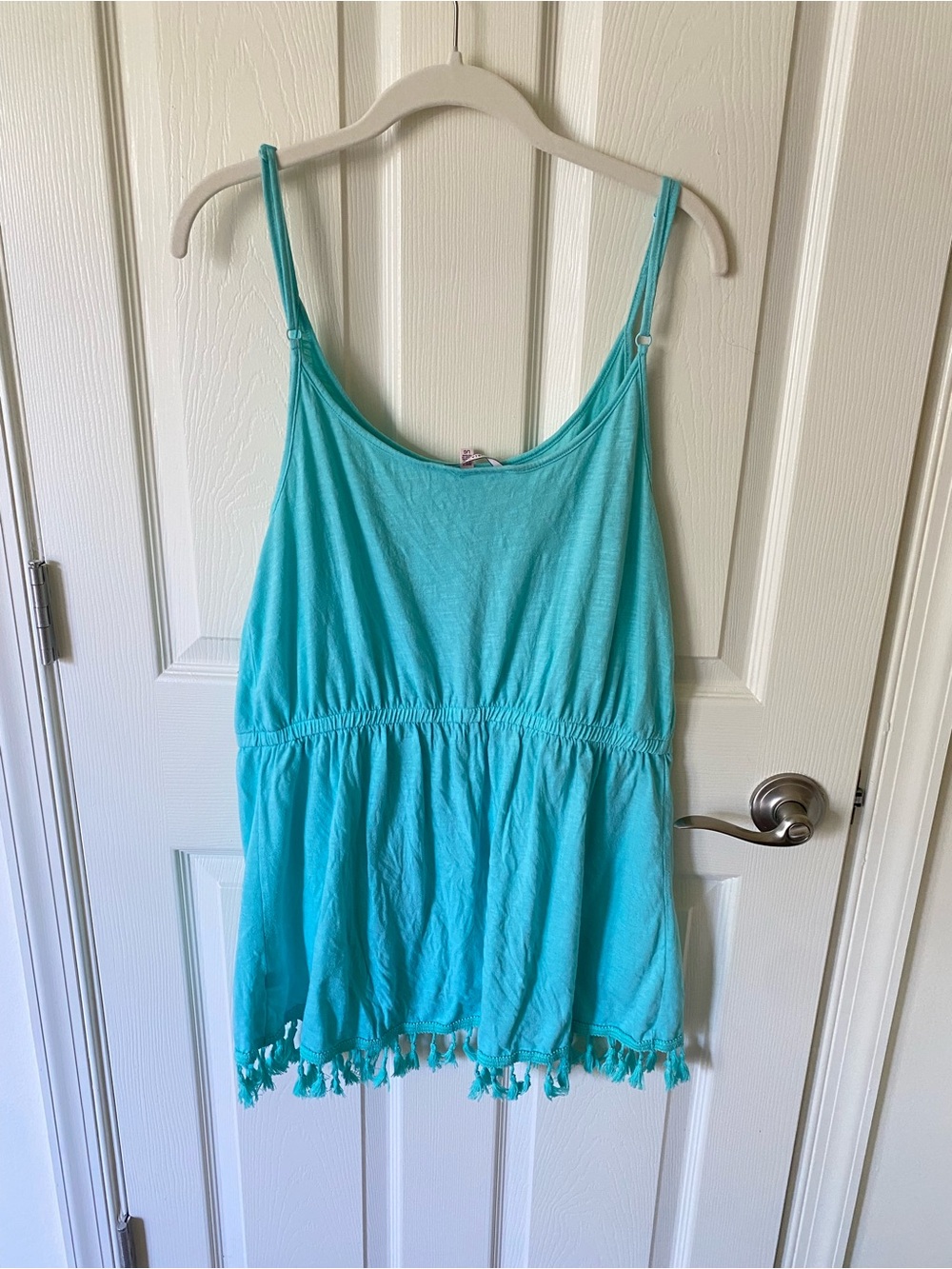 Victoria’s Secret Turquoise Cover-Up Dress with Tassel Trim - Picture 4 of 5